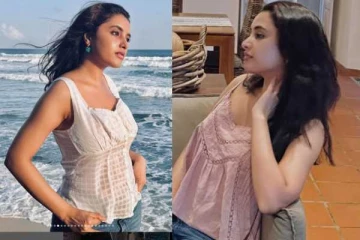 அவுட்டிங் சென்று காத்து வாங்கியபடி போஸ்!! நடிகை பிரியன்கா மோகன் புகைப்படங்கள்..