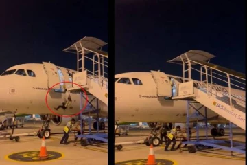 இந்தோனேசியா விமான நிலையத்தில் நடந்த அசம்பாவிதம் ; வைரலாகும் வீடியோ