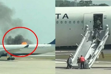 VIDEO: டெல்டா விமானத்தில் திடீர் தீ - 300 பேரின் நிலை என்ன?