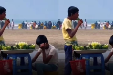 உமிழ்நீரால் வெள்ளரிக்காயை சுத்தம் செய்த வியாபாரி - அதிர்ச்சி வீடியோ!