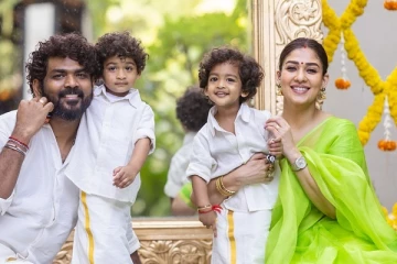 நயன்தாரா இரண்டு மகன்கள் உடன் அழகிய குடும்ப போட்டோஷூட்