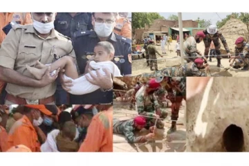 130 அடி ஆழ ஆழ்துளை கிணற்றில் தவறு விழுந்த 4 வயது சிறுவன் - 8 மணி நேரம் போராடி உயிருடன் மீட்பு!