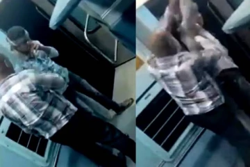 ஓடும் ரயிலில் நடந்த பயங்கரம்: அசால்டாக இளைஞரை கீழே தள்ளிய சக பயணி