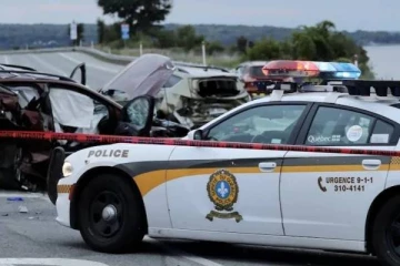 கனடாவில் சாலை விபத்தினால் ஏற்பட்ட விபரீதம்