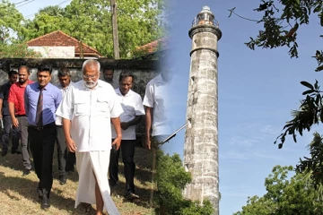 முகத்துவாரம் வெளிச்ச வீட்டுக்கு வர்ணம் பூசுவதற்கு அமைச்சர் டக்ளஸ் உத்தரவு