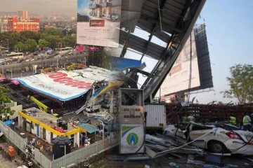 இந்தியாவில் பாரிய விளம்பர பலகை வீழ்ந்து விபத்து: பலர் பலி