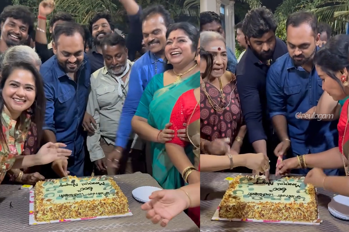 கேக் வெட்டி கொண்டாடிய சின்னமருமகள் சீரியல் டீம்.. எதற்காக பாருங்க | Chinna Marumagal Serial Team Celebrate 600 Episode