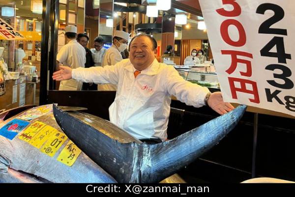 ரூ.28 கோடிக்கு வாங்கப்பட்ட ஒற்றை மீன் - அப்படி என்ன சிறப்பு? | One 234Kg Tuna Fish Sold For 28 Crore In Japan