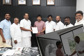 தழிழக எதிர்க்கட்சித் தலைவர் உதயநிதி ஸ்டாலினைச் சந்தித்த கஜேந்திரகுமார் அணி