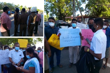 மட்டக்களப்பு பாடசாலை ஒன்றின்முன் திரண்ட மக்கள் - ஏற்பட்டுள்ள பதற்றம் (காணொளி)