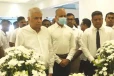 හිටපු පොලිස්පතිගේ දේහයට අවසන් ගෞරව දැක්වීමට හිටපු ජනපති රනිල් සහභාගි වේ
