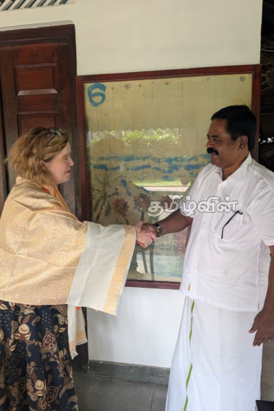 சிறீதரன் எம்பியை சந்தித்த இலங்கைக்கான புதிய கனேடிய உயர்ஸ்தானிகர் | Canadian High Commissioner Meets Mp Sridharan