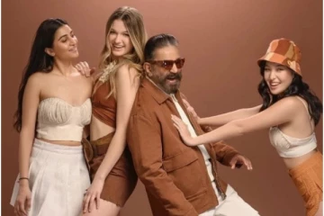 மொடல் அழகிகளுடன் கமல்! இணையத்தினை திணற வைத்த விளம்பரத்தின் புகைப்படங்கள்