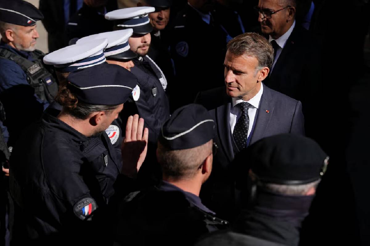 வன்முறைகளை ஒடுக்க வலுவான நடவடிக்கை... பிரான்சின் மேக்ரான் உறுதி | Macron Promises Strong Measures வன்முறைகளை ஒடுக்க வலுவான நடவடிக்கை... பிரான்சின் மேக்ரான் உறுதி | Macron Promises Strong Measures