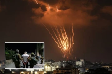 இஸ்ரேல் மீது வீசப்பட்ட 160க்கும் மேற்பட்ட ஏவுகணைகள்: தாக்குதல் காட்சிகள்!