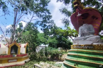 புத்த மடாலயம் மீது குண்டு வீசிய மியான்மர் ராணுவம் - 14 பேர் உயிரிழப்பு