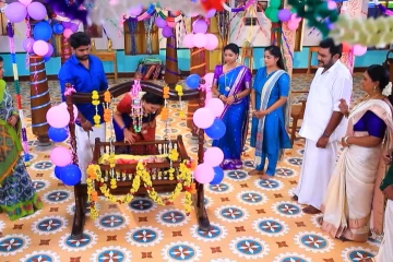 சரவணன் - தங்கமயில் குழந்தைக்கு பெயர் வெச்சாச்சு.. மகிழ்ச்சியில் பாண்டியன் ஸ்டோர்ஸ் குடும்பம்! ப்ரோமோ வீடியோ