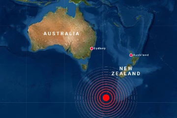 பசிபிக் பெருங்கடலில் உள்ள தீவில் சக்திவாய்ந்த நிலநடுக்கம்