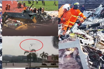 மலேசியாவில் நடுவானில் ஹெலிகப்டர்கள் மோதி கோர விபத்து