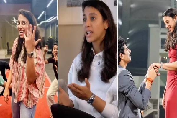 ஸ்மிருதி மந்தனா விரலில் மோதிரம் இல்லை - பலஷ் முச்சலுடன் பிரேக் அப்? | Smriti Mandhana Engagement Ring Missing In Hand ஸ்மிருதி மந்தனா விரலில் மோதிரம் இல்லை - பலஷ் முச்சலுடன் பிரேக் அப்? | Smriti Mandhana Engagement Ring Missing In Hand