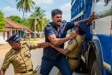 පොලීසියටත් කරදරයක් - රාජකාරිය කළ පොලිස් නිලධාරීන්ට පිහියකින් පහරදී නිල ඇඳුම් ඉරලා - අත්අඩංගුවට