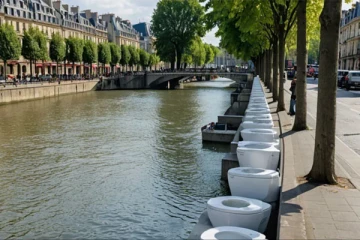 பிரெஞ்சு நதி ஒன்றில் இயற்கை உபாதைகளை கழிக்க பொதுமக்களுக்கு அழைப்பு: ஒலிம்பிக் செலவுக்கு எதிர்ப்பு