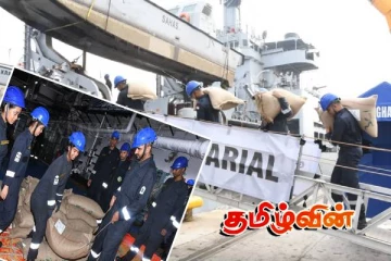 இலங்கையில் பேரிடர் பணிகளுக்காக செயற்படும் இந்தியாவின் நான்கு போர் கப்பல்கள்..