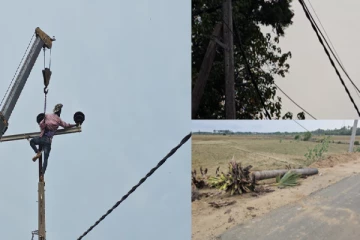 யாழில் மின்கம்பி அறுத்ததில் தூக்கி வீசப்பட்ட பெண்