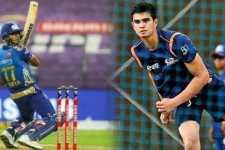 சச்சின் மகன் வீசிய ஓவரில் 21 ஓட்டங்கள்...47 பந்தில் சதம்: அடித்து நொறுக்கிய சூர்யகுமார் யாதவ்