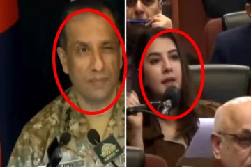 பெண் ஊடகவியலாளருக்கு கண்ணடித்த பாகிஸ்தான் ராணுவ செய்தித் தொடர்பாளர்; பெரும் அதிர்வலை