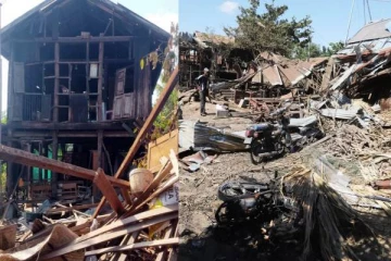 தேநீர் கடை மீது வான்வழி தாக்குதல் - கால்பந்து போட்டியை பார்த்துக்கொண்டிருந்த 18 பேர் உயிரிழப்பு