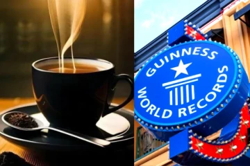 வித்தியாசமான கின்னஸ் சாதனை., 3 வினாடிகளில் ஒரு கப் காபி குடித்த நபர் உலக சாதனை