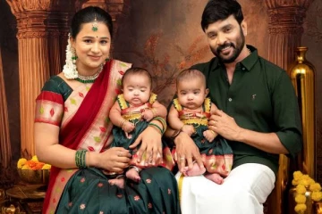 4 வருடங்களுக்கு பின் பிறந்த இரட்டை குழந்தைகள்.. லட்டு மாதிரி இருக்காங்க பாருங்களே!