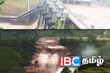 தானாக திறந்துக்கொண்ட மேல் கொத்மலை நீர்த்தேக்க வான்கதவுகள்