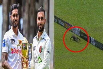 ​மைதானத்திற்குள் அழையா விருந்தாளியாக வந்தவரால் பரபரப்பு