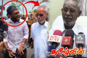 போராட்டக்களத்தில் தன்னை விரட்டியவர்களை நாய் என்று கூறிய சி.வீ.கே!