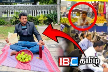 மாம்பழ வியாபாரி தோற்றத்தில் போராட்டத்தில் குதித்த பட்டதாரி