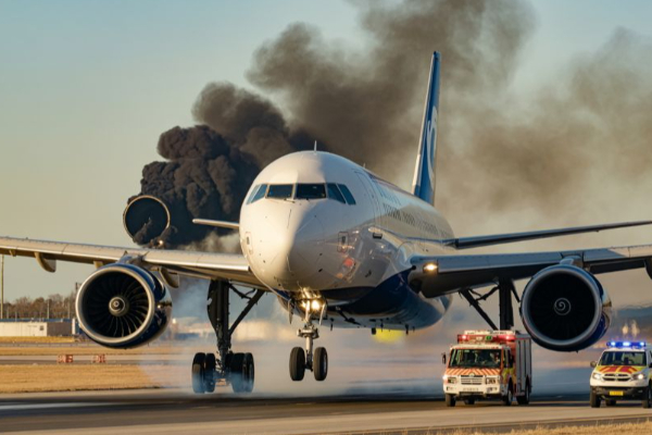 திடீரென பற்றிய தீ.. 275 பயணிகளுடன் திரும்பிய அமெரிக்க விமானம் | United Flight Tokyo Returns Dulles Brush Runway திடீரென பற்றிய தீ.. 275 பயணிகளுடன் திரும்பிய அமெரிக்க விமானம் | United Flight Tokyo Returns Dulles Brush Runway