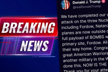 ඉරානයේ න්‍යෂ්ටික මධ්‍යස්ථාන 3කට බෝම්බ ප්‍රහාර – ඊශ්‍රායලය සමඟ ඇමරිකාවද එක්වෙයි