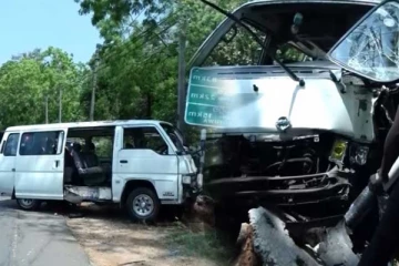 இரண்டு வாகனங்கள் ஒன்றுடன் ஒன்று மோதி விபத்து - 12 பேர் படுகாயம்