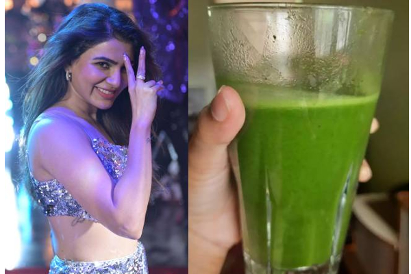 சமந்தா போல ஒல்லியாகனுமா? இந்த ஒரே ஒரு பானம் போதும் எடை தானாக குறையும்! | Green Smoothie Samantha Ruth Prabhu