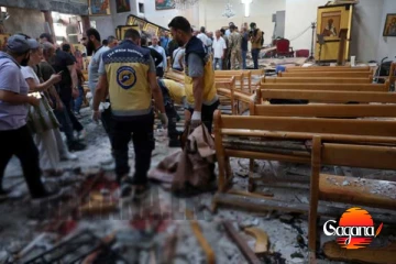 සිරියාවේ පල්ලියකට බෝම්බ ප්‍රහාරයක් - 22ක් මරුට