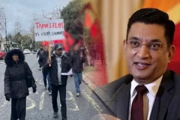 சுதந்திர தினத்திற்கு எதிர்ப்பை வெளியிட்டு லண்டனில் போராட்டம் ; இலங்கை அரசு அதிருப்தி