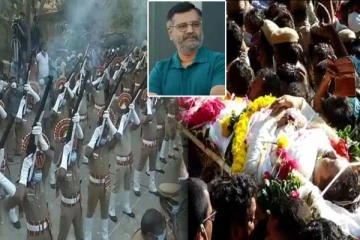 காவல்துறை மரியாதையுடன் விவேக்கின் உடல் தகனம் செய்யப்பட்டது
