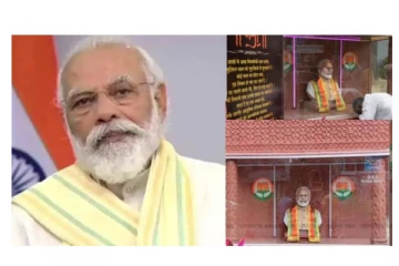 புனேவில் பிரதமர் மோடிக்கு கோவில் கட்டிய பாஜக தொண்டர்! ஆர்வத்துடன் பார்த்துச் செல்லும் மக்கள்