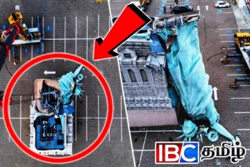 பிரேசிலில் சரிந்து விழுந்த சுதந்திர தேவி சிலை...!