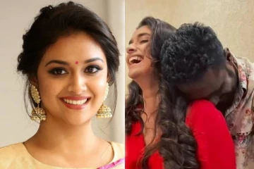 கீர்த்தி சுரேஷ் தோழில் சாய்ந்திருக்கும் இந்த நபர் யார் தெரியுமா? - வெளிவந்த உண்மை தகவல்!