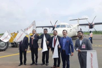 பலாலியில் இருந்து திரும்பிச் சென்ற விமானம்