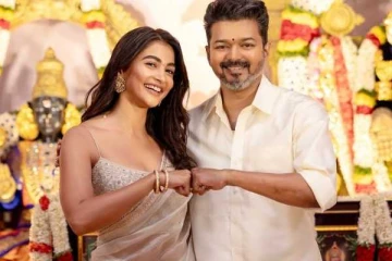 தளபதி 69 பட நாயகி பூஜா ஹெக்டே சேலையில் எடுத்த க்யூட் புகைப்படங்கள்..