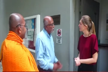 தமிழர்கள் தொடர்பில் முறையிட கனடா தூதரகத்திற்கு சென்ற குருந்தி விகாரை தேரர்
